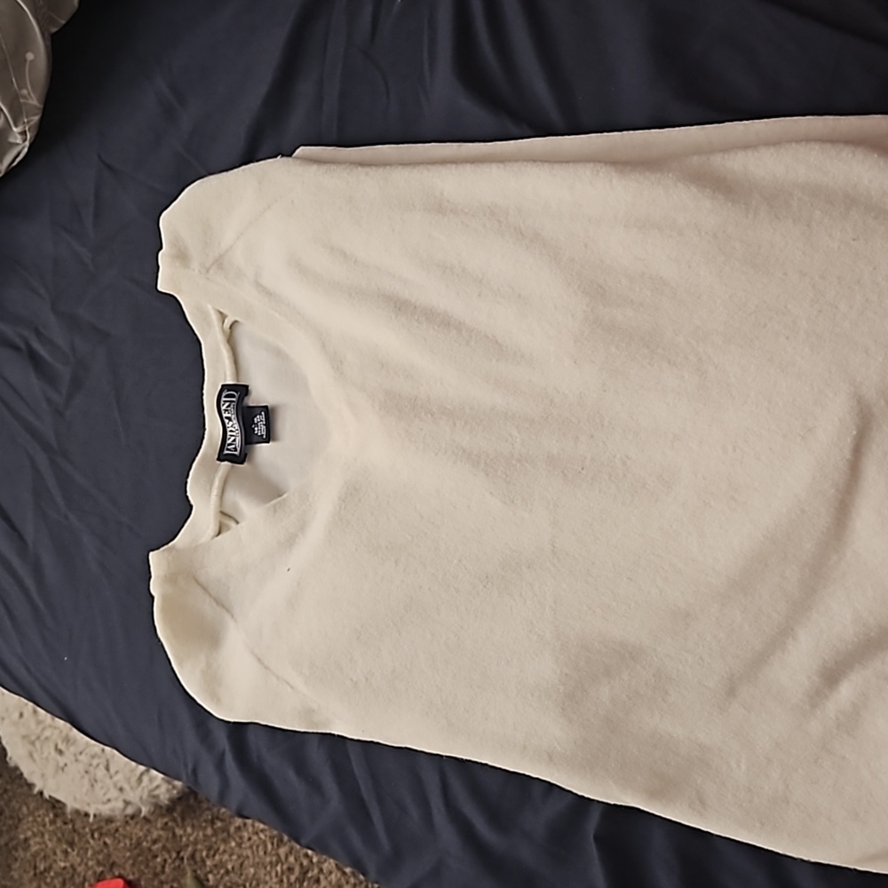 Lands end large white dress